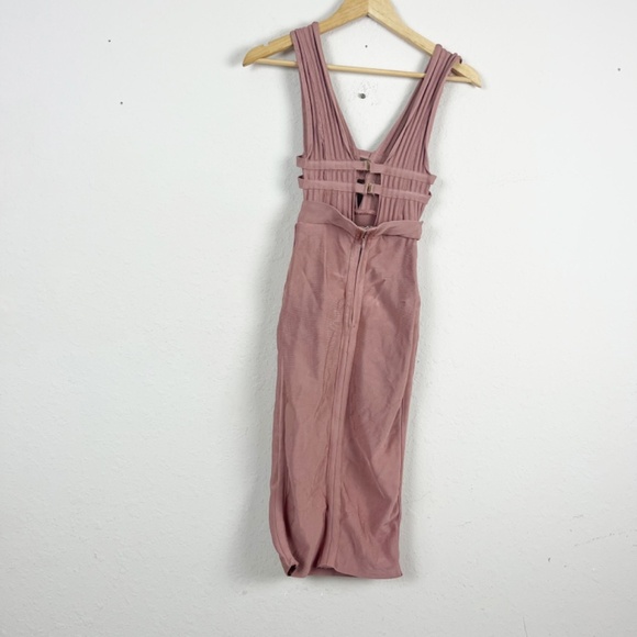 House Of CB Mara Plunge Bandage Dress Size XS - Picture 5 of 6